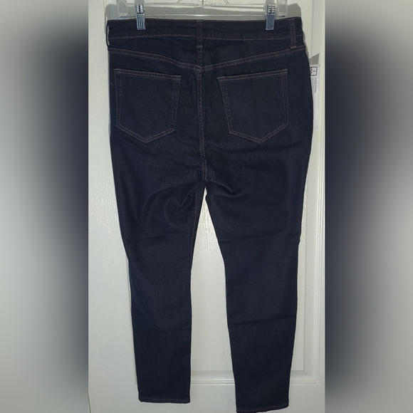 Daily Ritual Women's High-Rise Skinny-Pure Indigo 31 Short - Picture 3 of 4